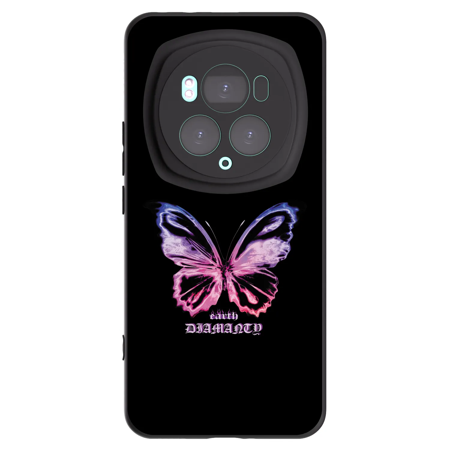 Picasee silikonski črni ovitek za Honor Magic6 Pro - Diamanty Purple