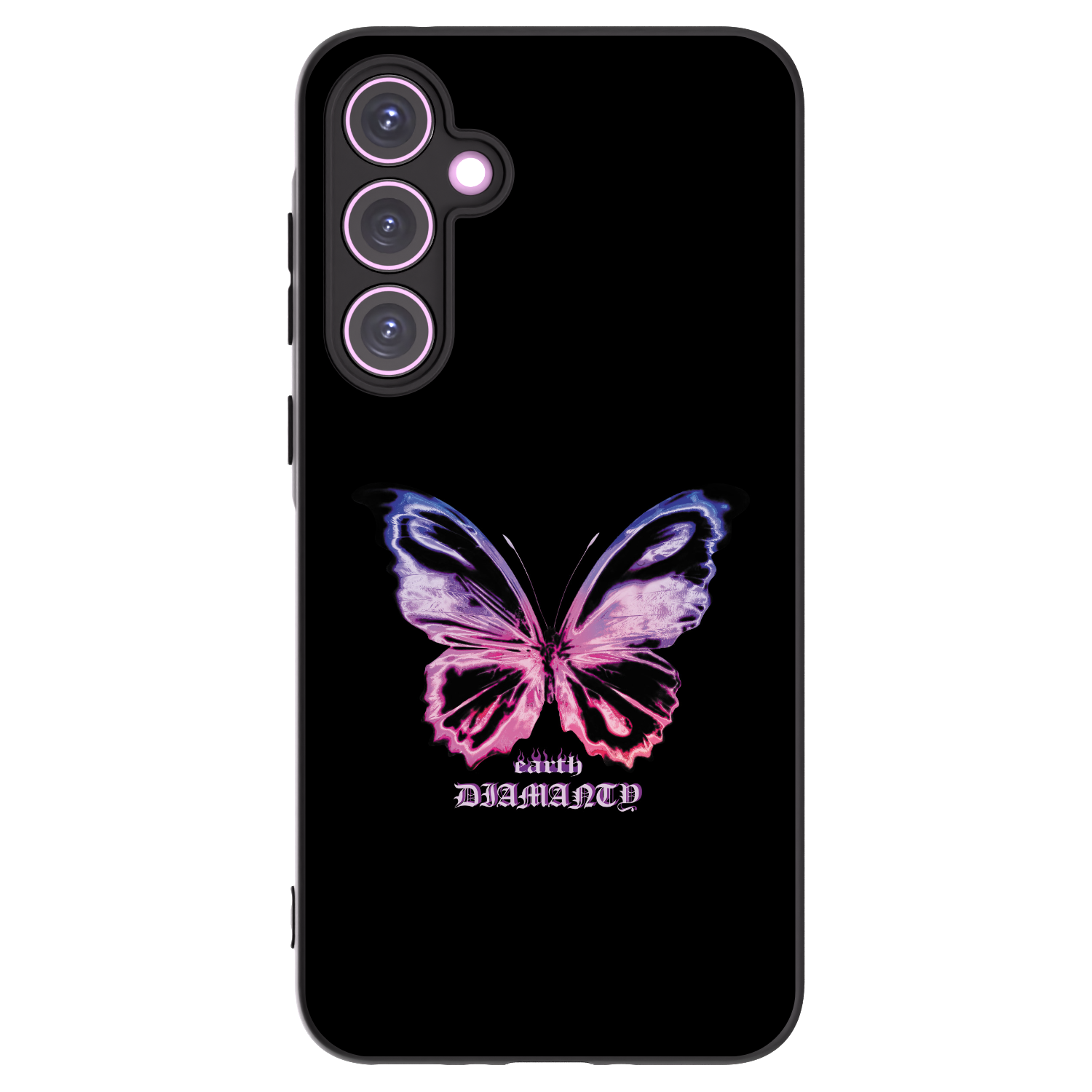 Picasee silikonski črni ovitek za Samsung Galaxy A35 5G A356B - Diamanty Purple