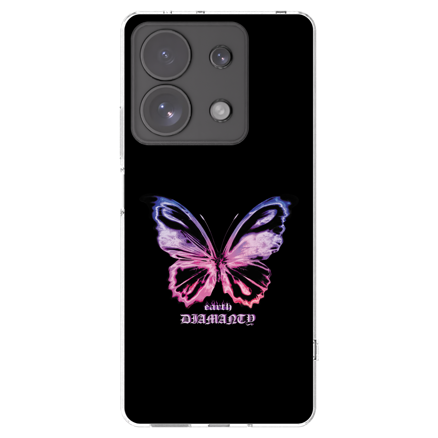 Picasee silikonski prozorni ovitek za Xiaomi Redmi Note 13 Pro 4G - Diamanty Purple