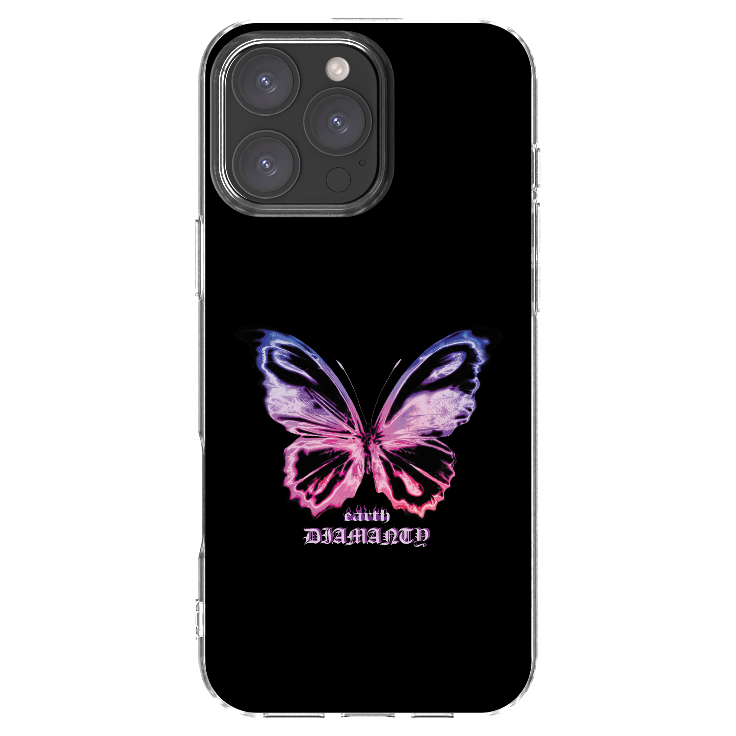 Picasee silikonski prozorni ovitek za Apple iPhone 16 Pro Max - Diamanty Purple