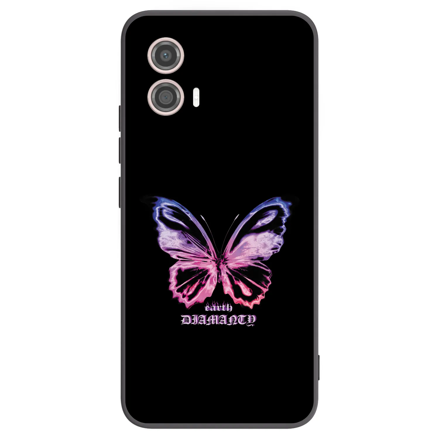 Picasee silikonski črni ovitek za Motorola Moto G53 5G - Diamanty Purple