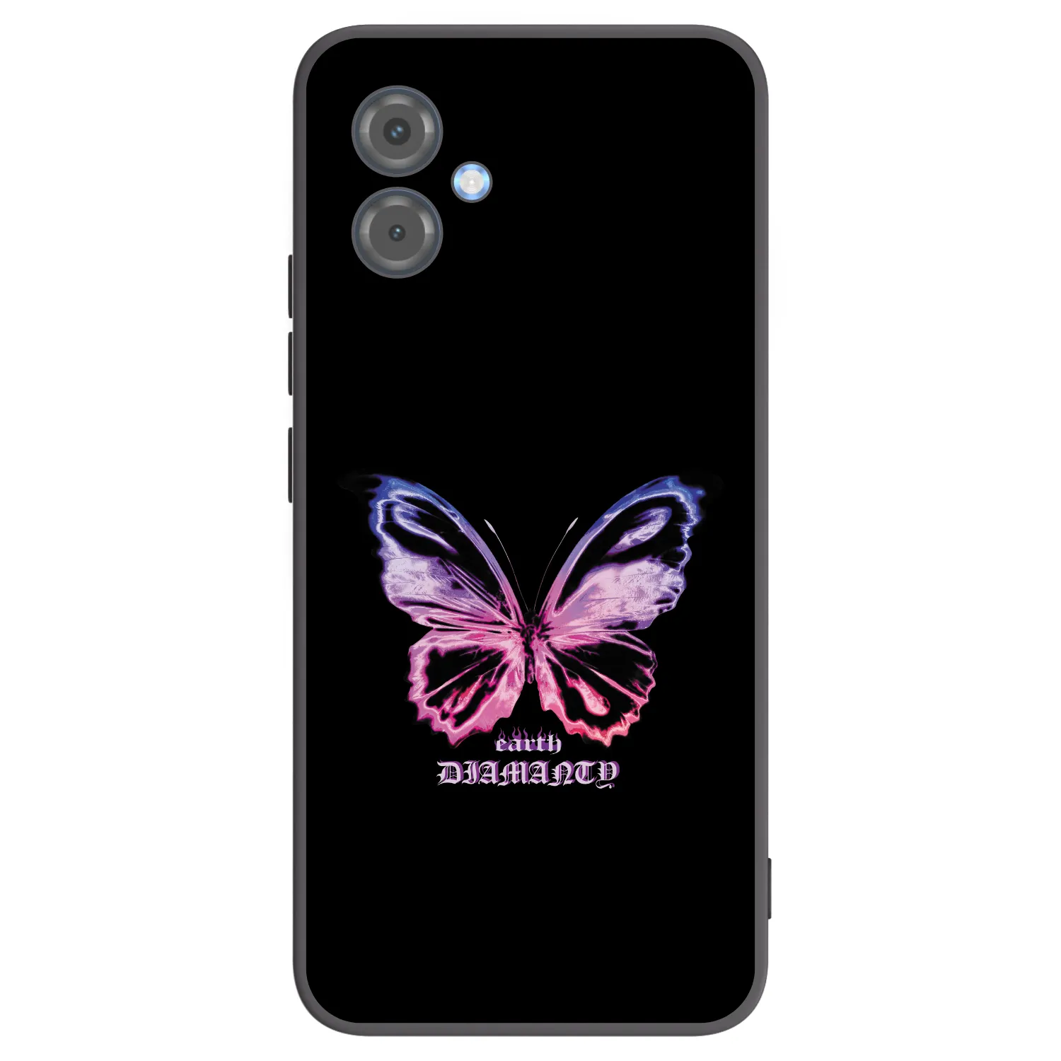 Picasee silikonski črni ovitek za Motorola Moto G14 - Diamanty Purple