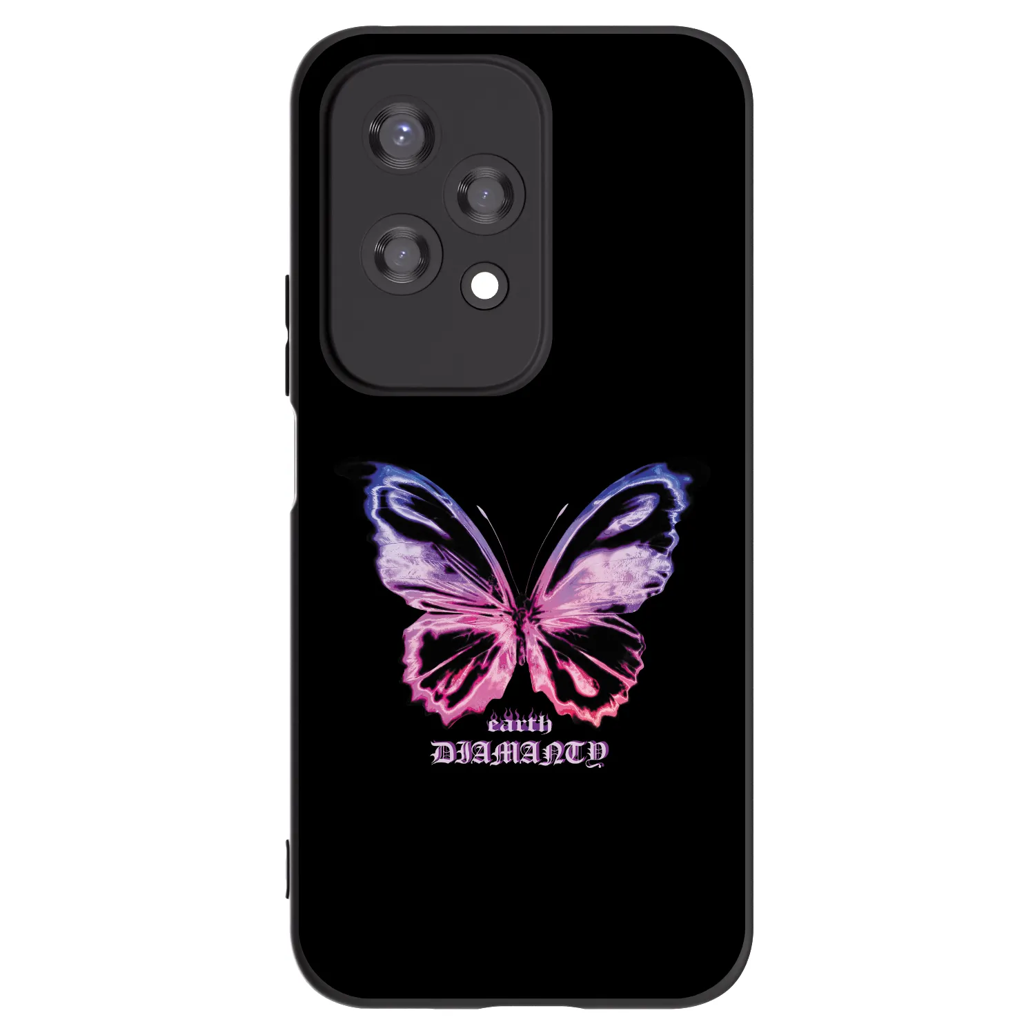 Picasee silikonski črni ovitek za Honor 200 Lite - Diamanty Purple