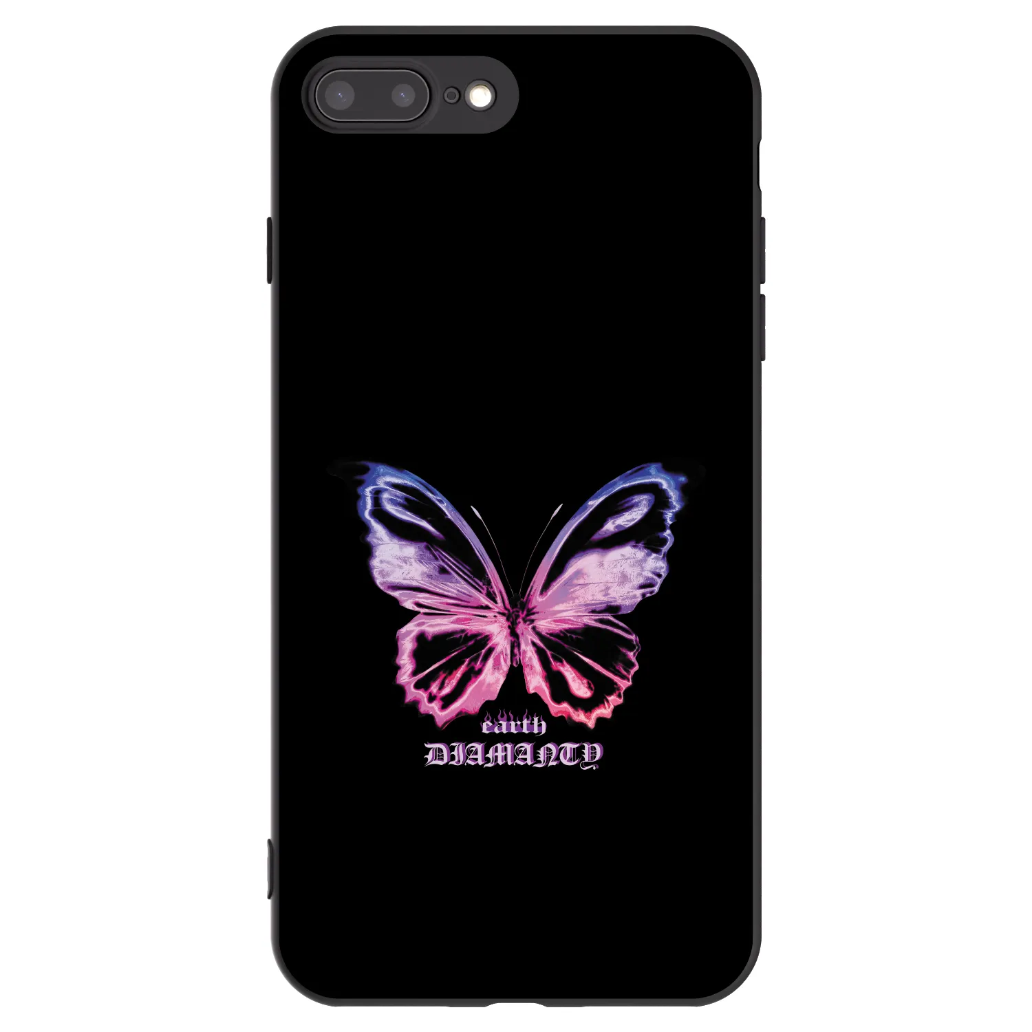 Picasee silikonski črni ovitek za Apple iPhone 7 Plus - Diamanty Purple