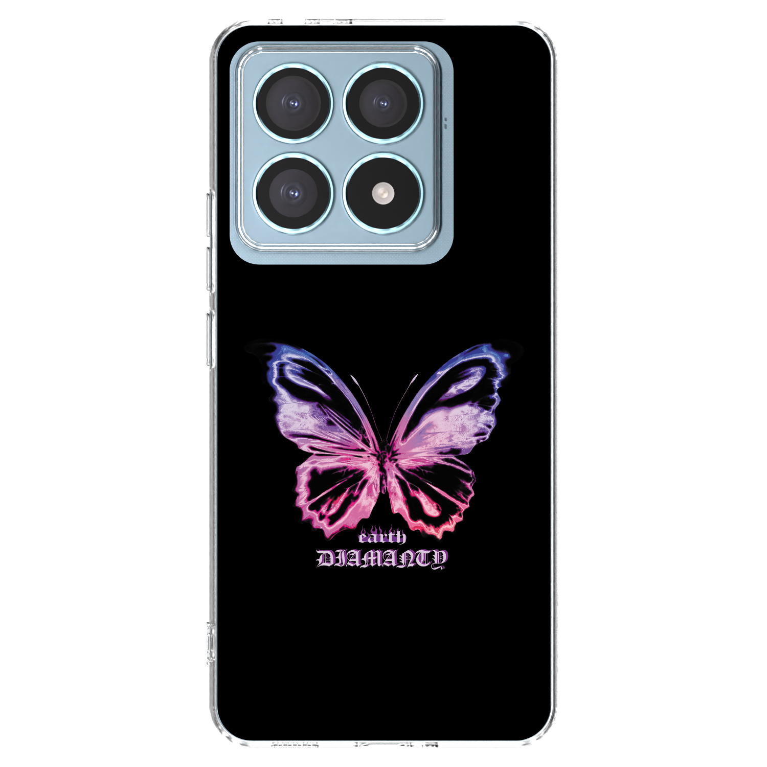 Picasee silikonski prozorni ovitek za Xiaomi 14T Pro - Diamanty Purple
