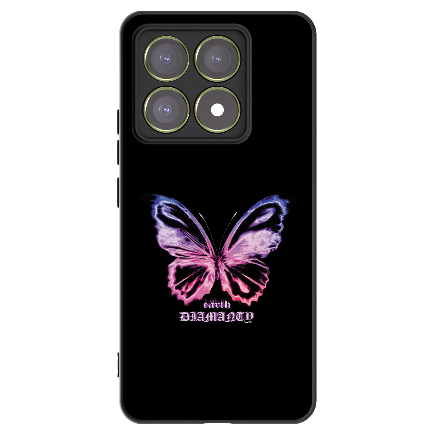 Picasee silikonski črni ovitek za Xiaomi 14T - Diamanty Purple