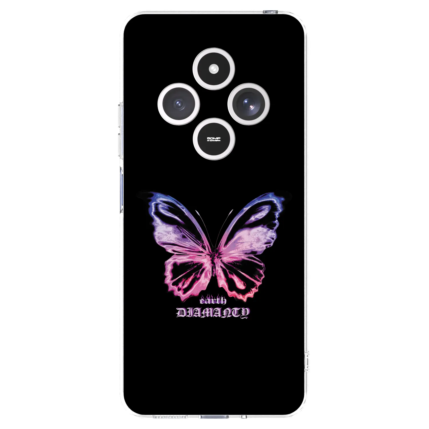 Picasee silikonski prozorni ovitek za Xiaomi Redmi 14C - Diamanty Purple