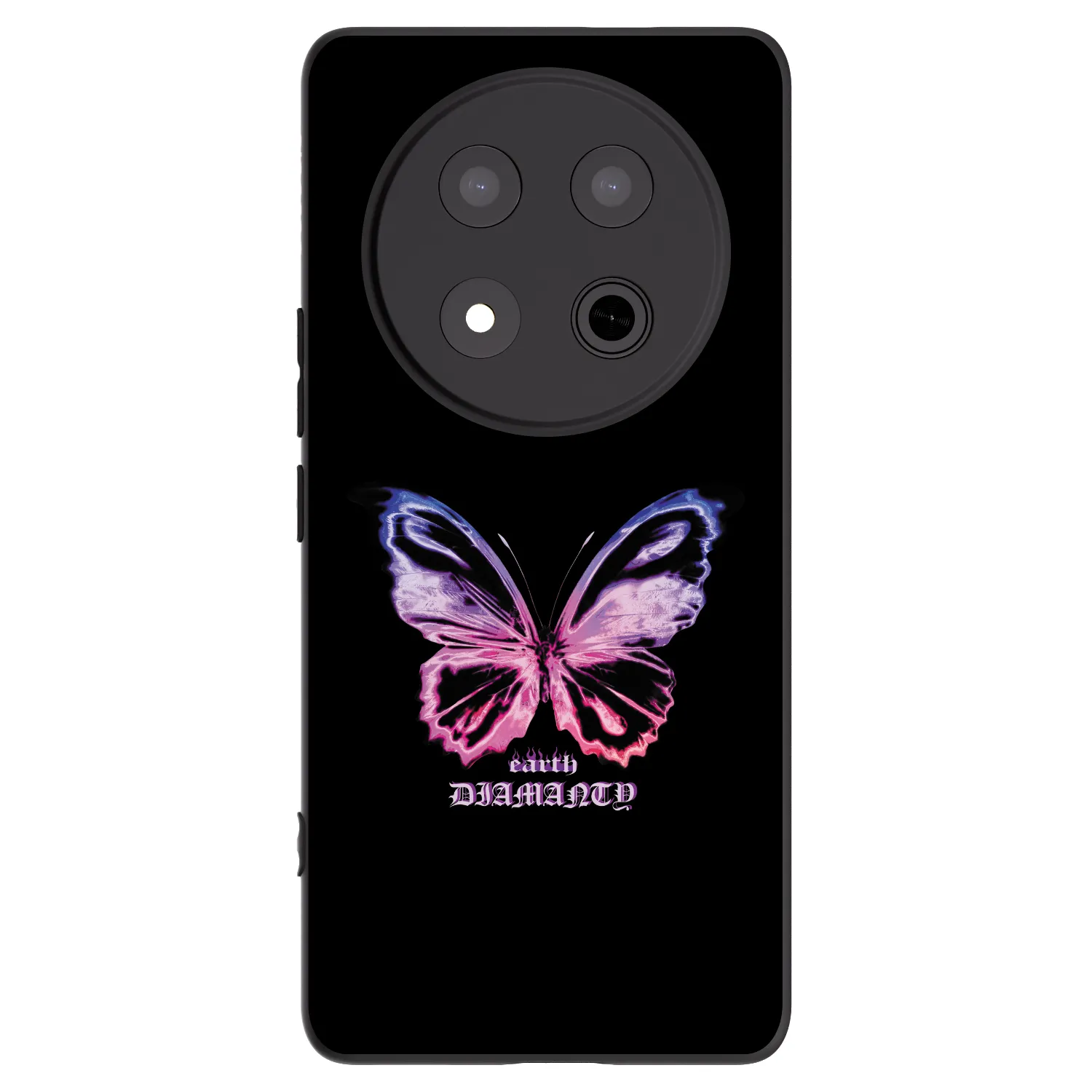 Picasee silikonski črni ovitek za Honor Magic7 Lite 5G - Diamanty Purple