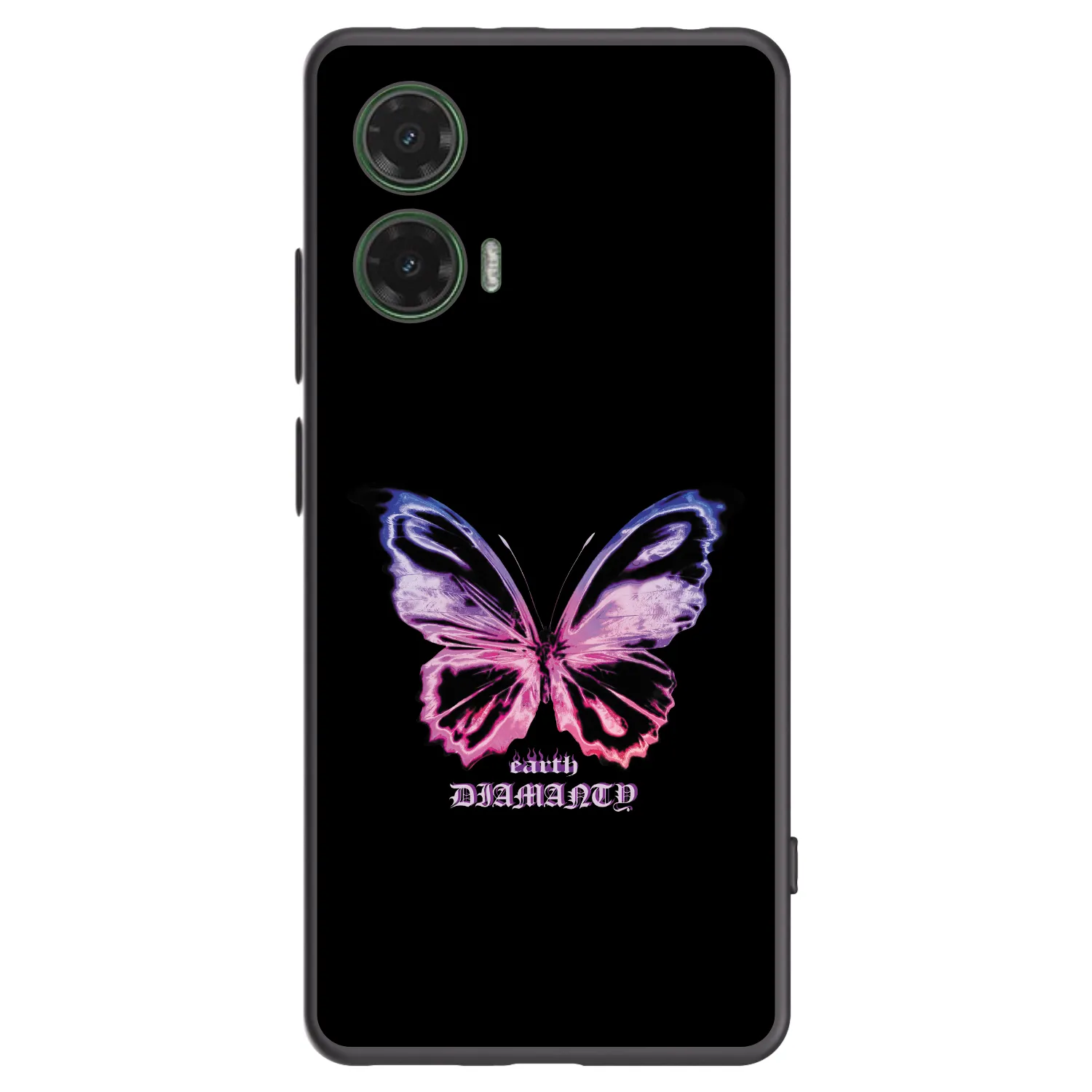 Picasee silikonski črni ovitek za Motorola Moto G35 5G - Diamanty Purple