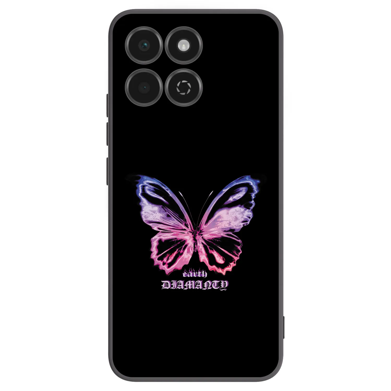 Picasee silikonski črni ovitek za Honor 200 Smart 5G - Diamanty Purple