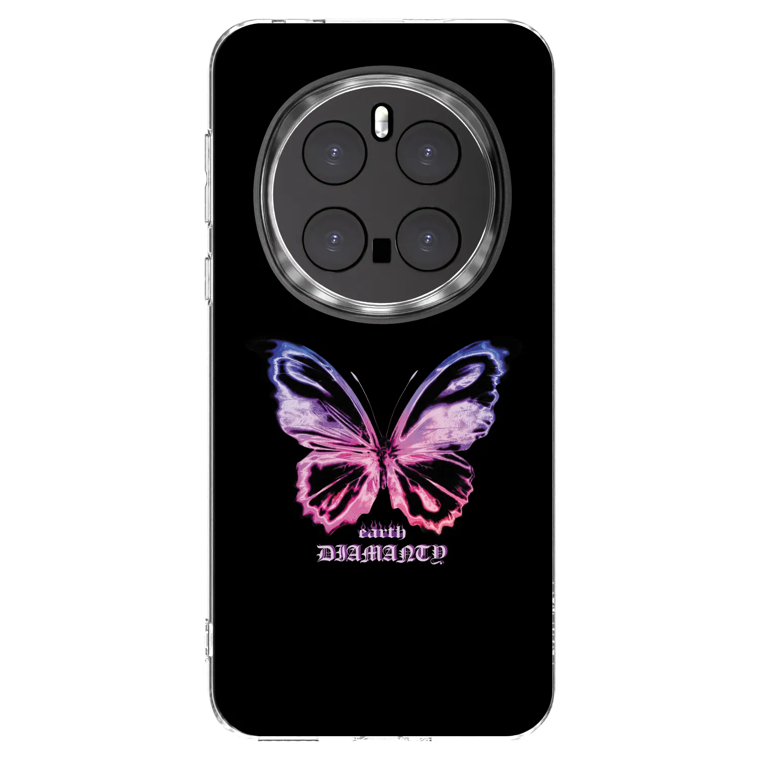 Picasee silikonski prozorni ovitek za Honor Magic7 Pro 5G - Diamanty Purple