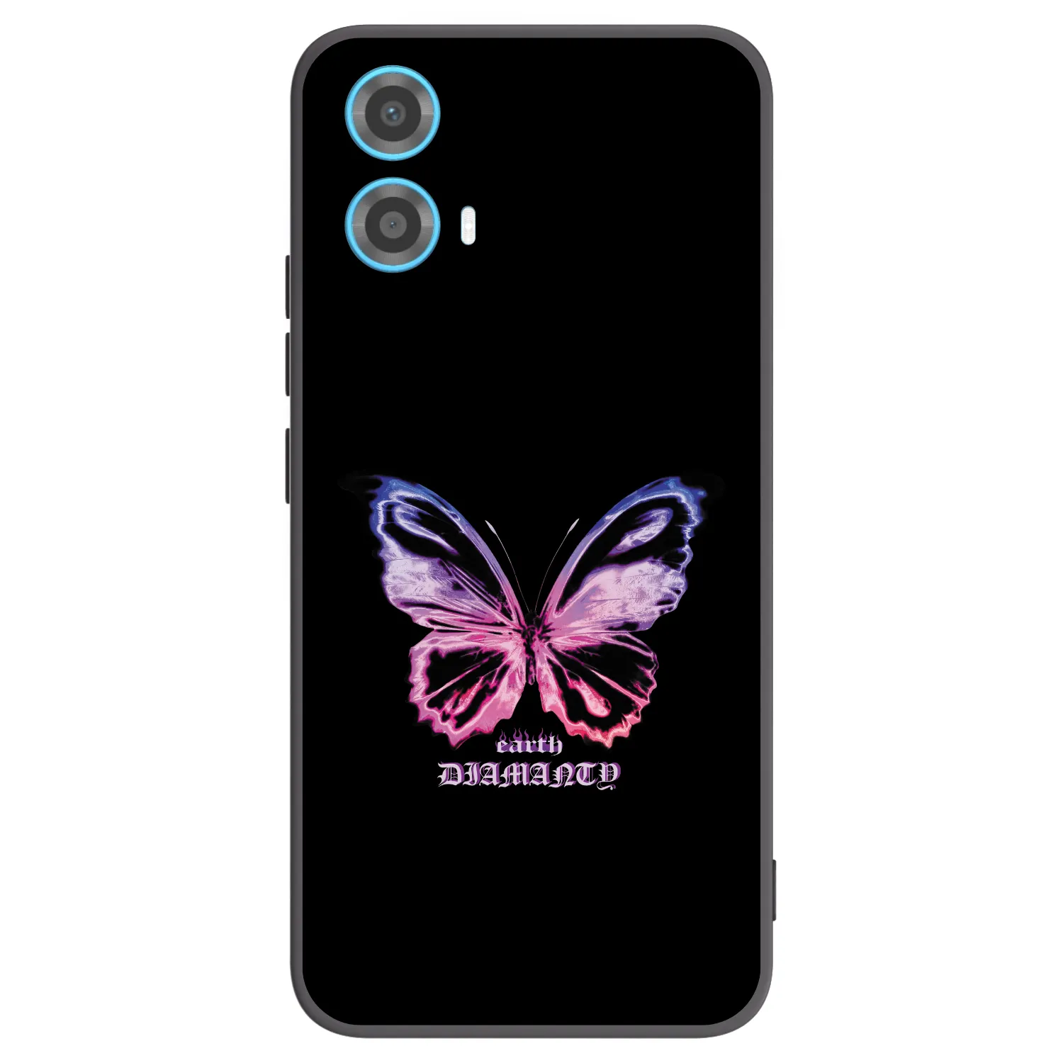 Picasee silikonski črni ovitek za Motorola Moto G34 5G - Diamanty Purple
