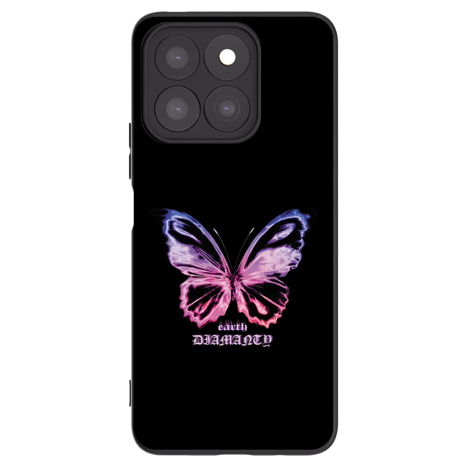 Picasee silikonski črni ovitek za Honor X8c - Diamanty Purple