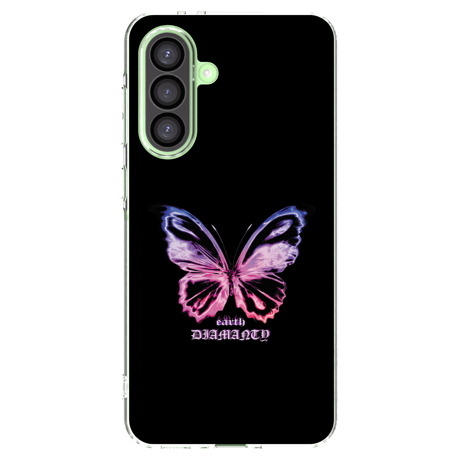 Picasee silikonski prozorni ovitek za Samsung Galaxy A26 5G A266B - Diamanty Purple