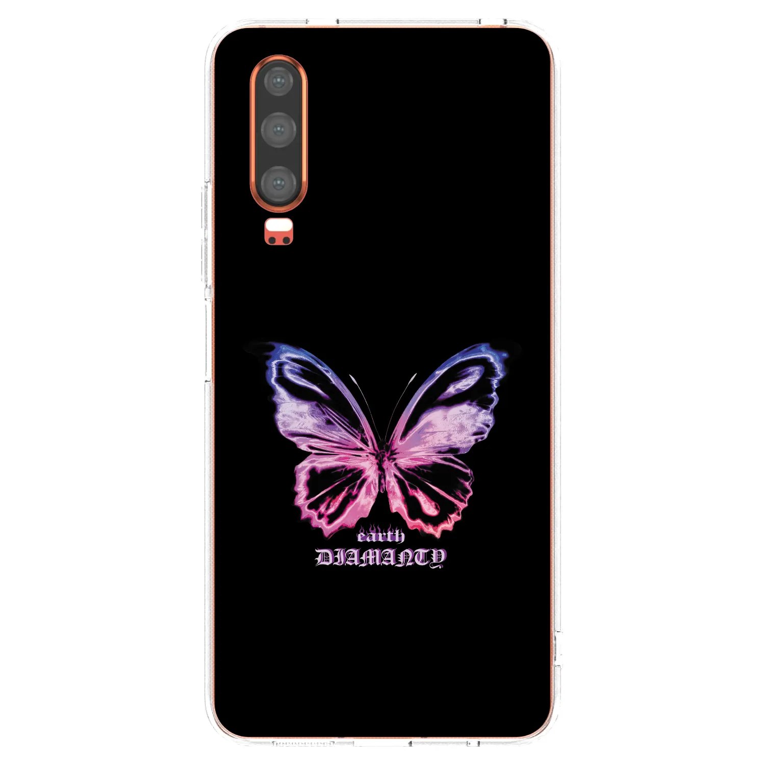 Picasee silikonski prozorni ovitek za Huawei P30 - Diamanty Purple