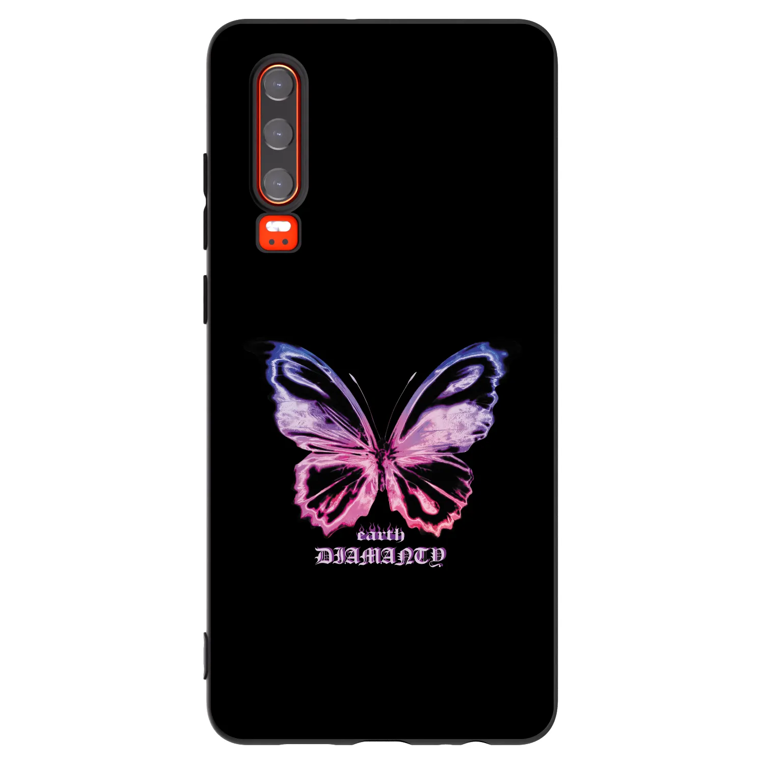 Picasee silikonski črni ovitek za Huawei P30 - Diamanty Purple