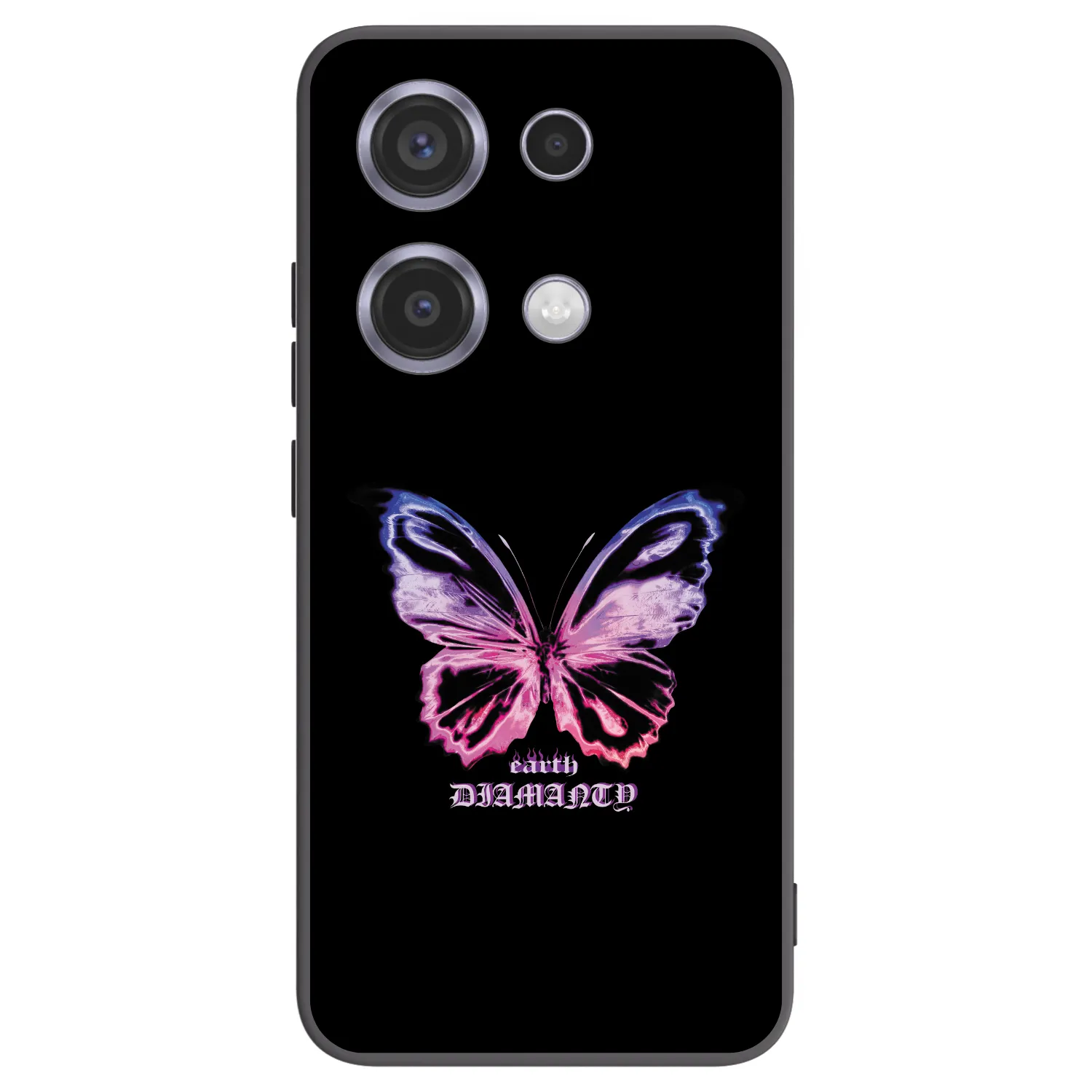 Picasee silikonski črni ovitek za Xiaomi Redmi Note 14S - Diamanty Purple
