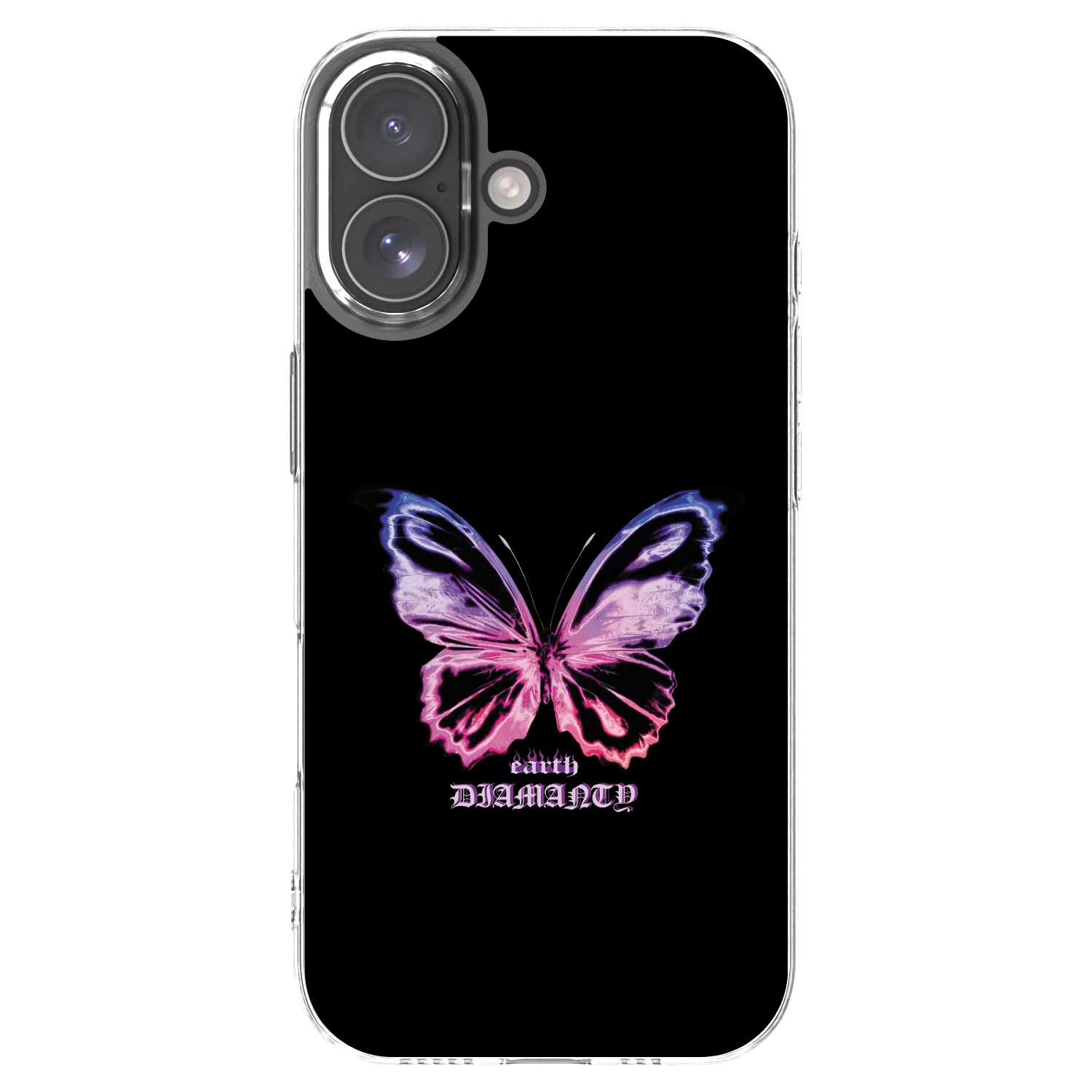 Picasee silikonski prozorni ovitek za Apple iPhone 17 - Diamanty Purple