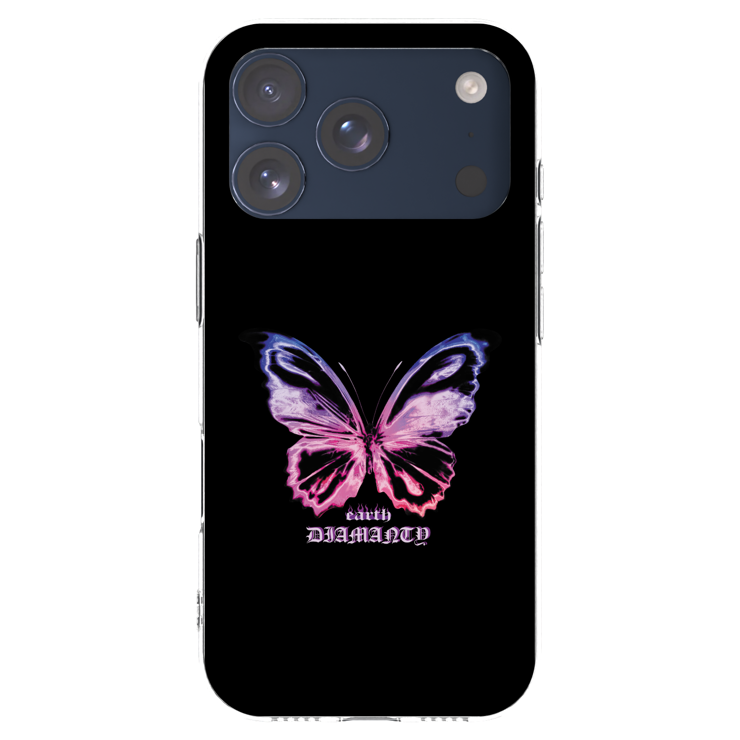 Picasee silikonski prozorni ovitek za Apple iPhone 17 Pro - Diamanty Purple