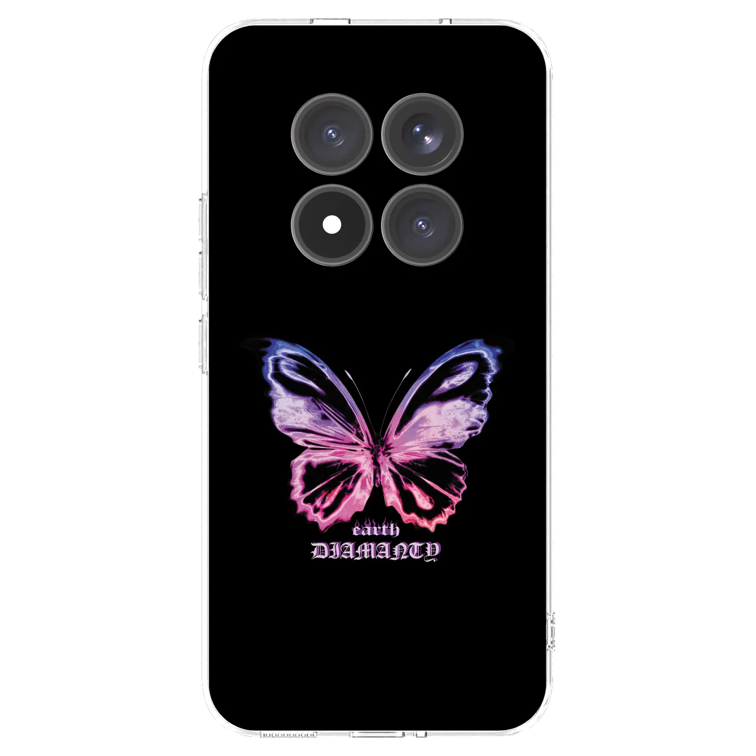 Picasee silikonski prozorni ovitek za Xiaomi Redmi Note 15 Pro+ - Diamanty Purple