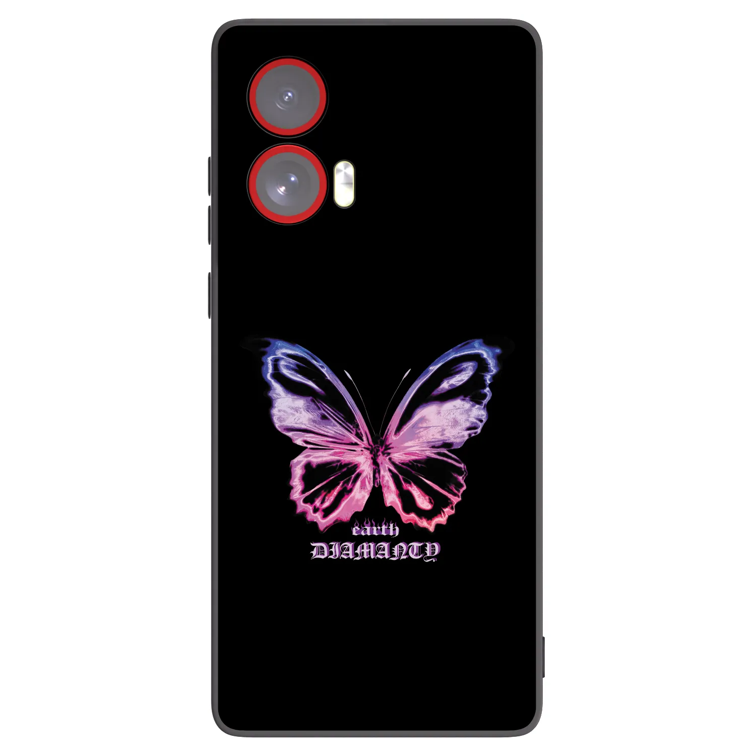Picasee silikonski črni ovitek za Motorola Edge 50 Fusion - Diamanty Purple