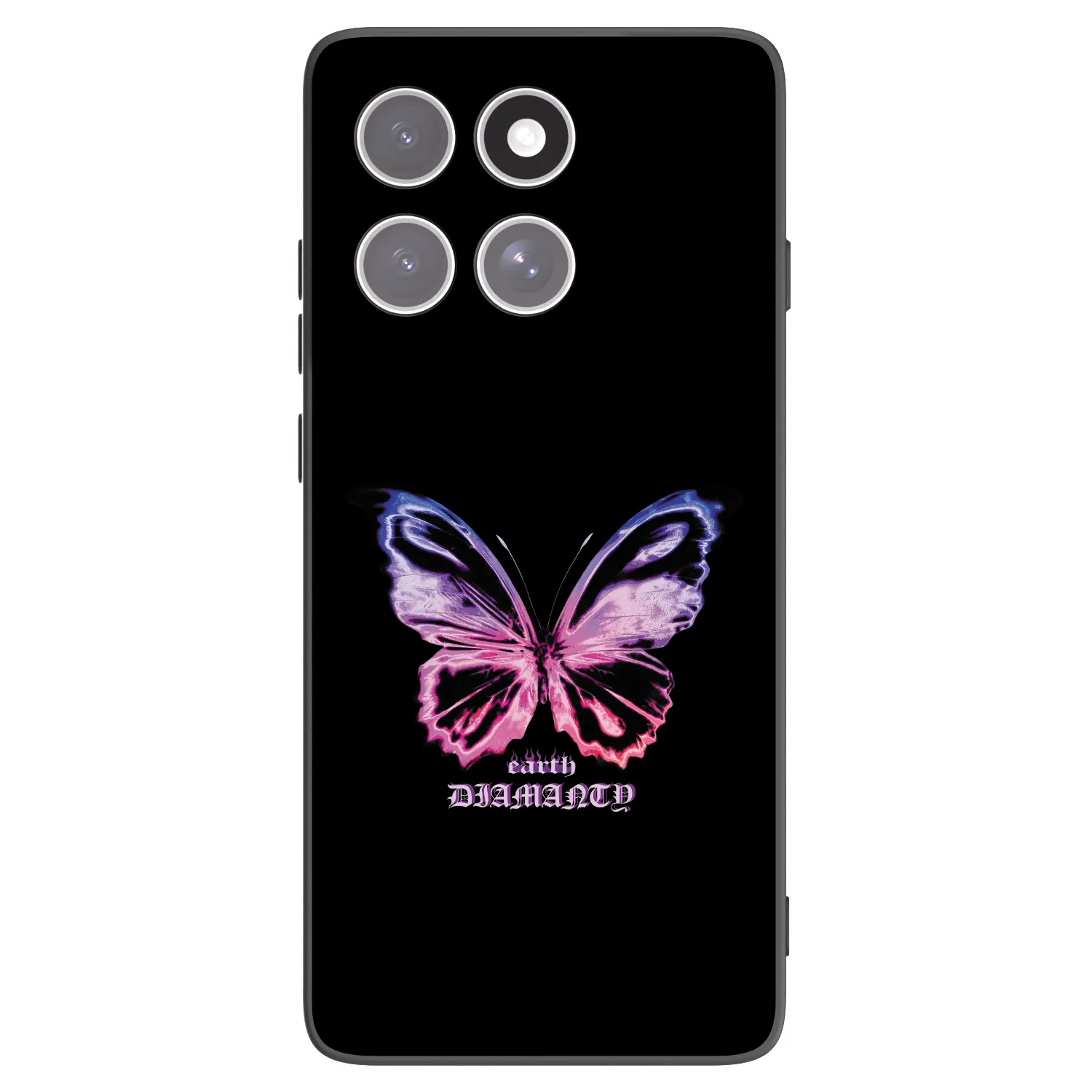 Picasee silikonski črni ovitek za Motorola Edge 60 Fusion - Diamanty Purple