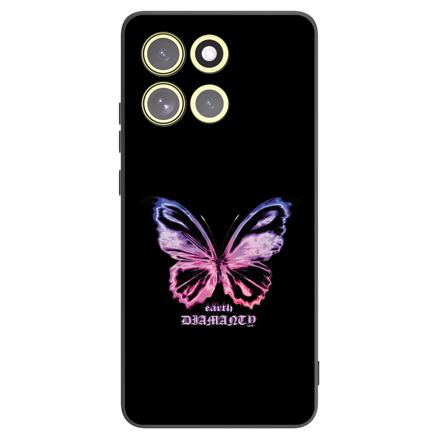 Picasee silikonski črni ovitek za Motorola Moto G86 Power 5G - Diamanty Purple