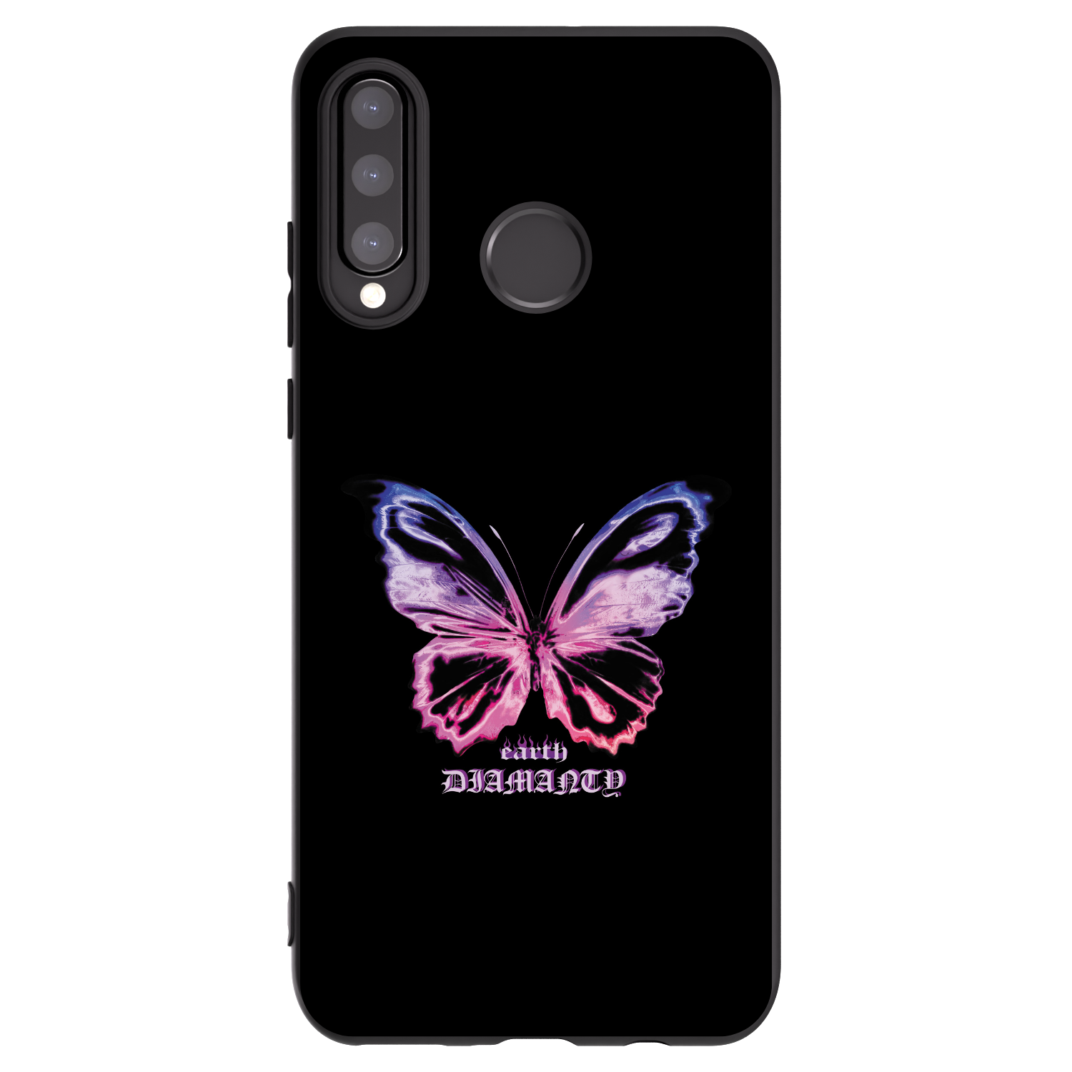 Picasee silikonski črni ovitek za Huawei P30 Lite - Diamanty Purple