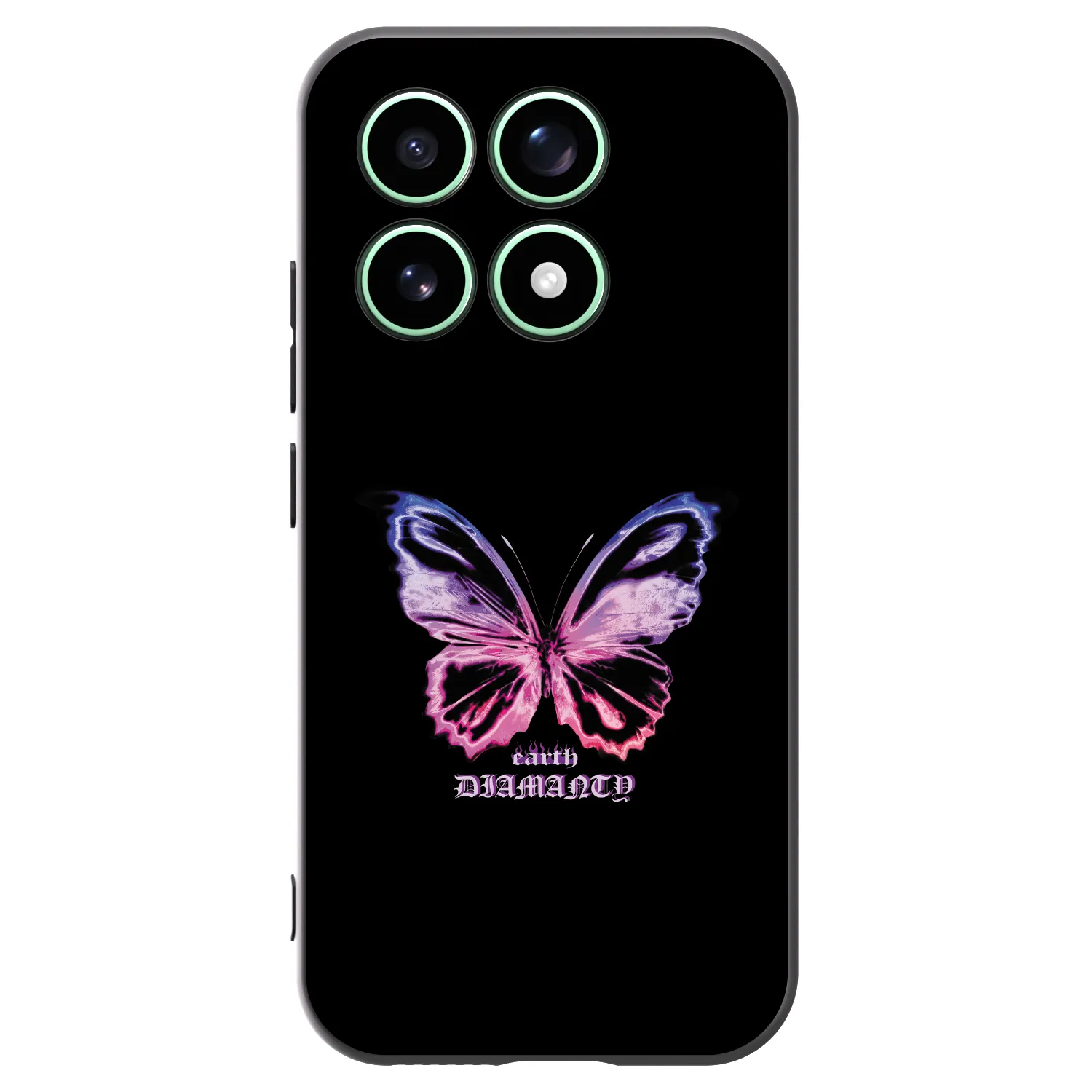 Picasee silikonski črni ovitek za Xiaomi 17 - Diamanty Purple