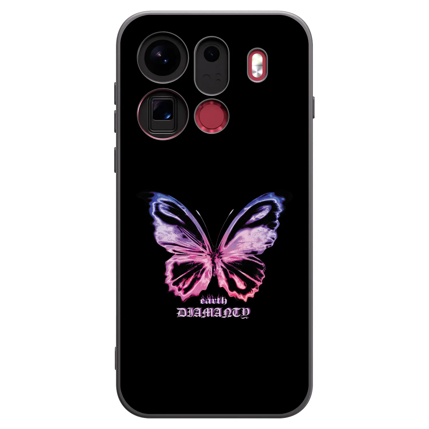 Picasee silikonski črni ovitek za OPPO Find X9 Pro - Diamanty Purple