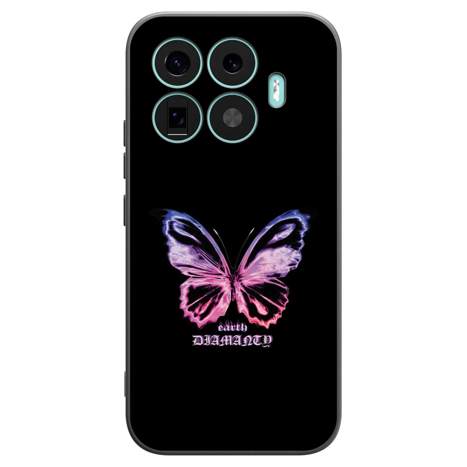 Picasee silikonski črni ovitek za Xiaomi 17T - Diamanty Purple