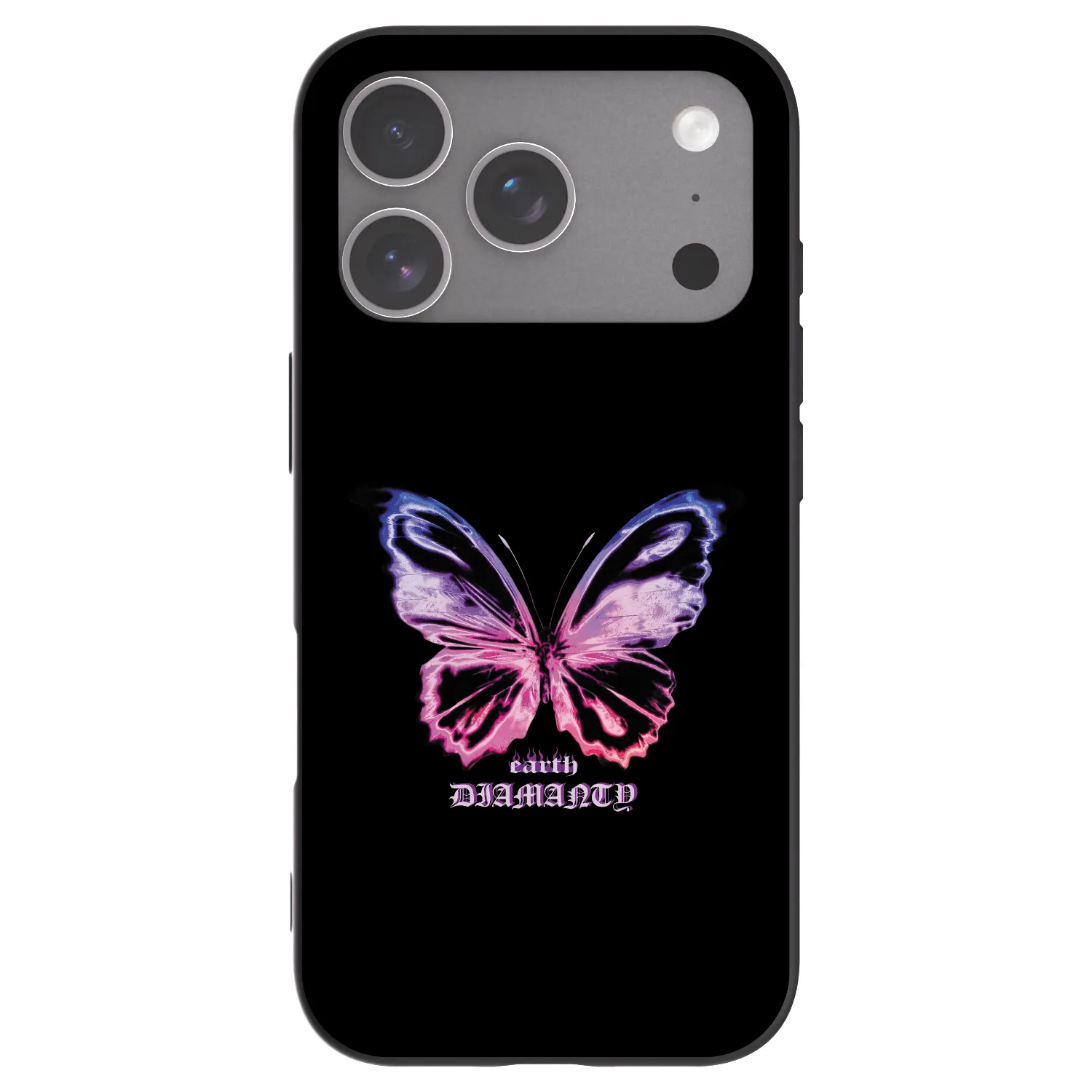 Picasee silikonski črni ovitek za Apple iPhone 18 Pro - Diamanty Purple