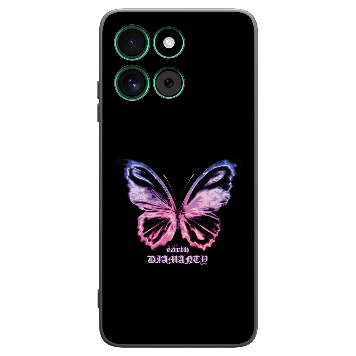 Picasee silikonski črni ovitek za Motorola Moto G57 Power - Diamanty Purple