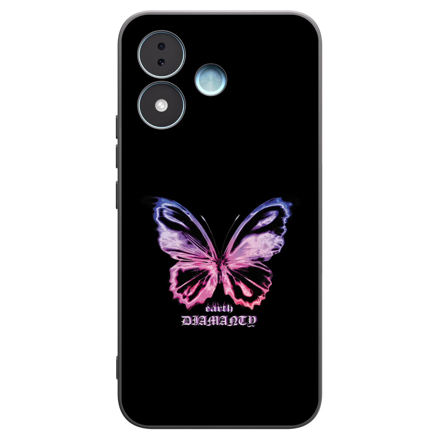 Picasee silikonski črni ovitek za Xiaomi Redmi Note 17 5G - Diamanty Purple
