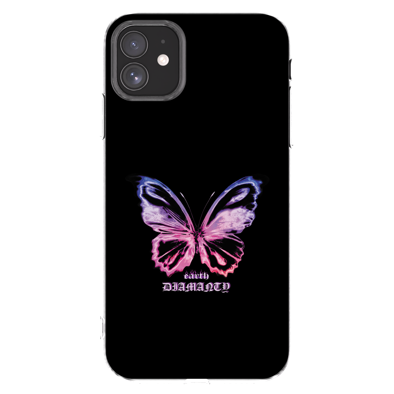 Picasee silikonski prozorni ovitek za Apple iPhone 11 - Diamanty Purple