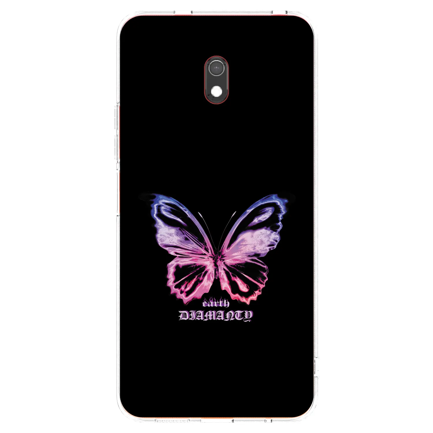 Picasee silikonski prozorni ovitek za Xiaomi Redmi 8A - Diamanty Purple
