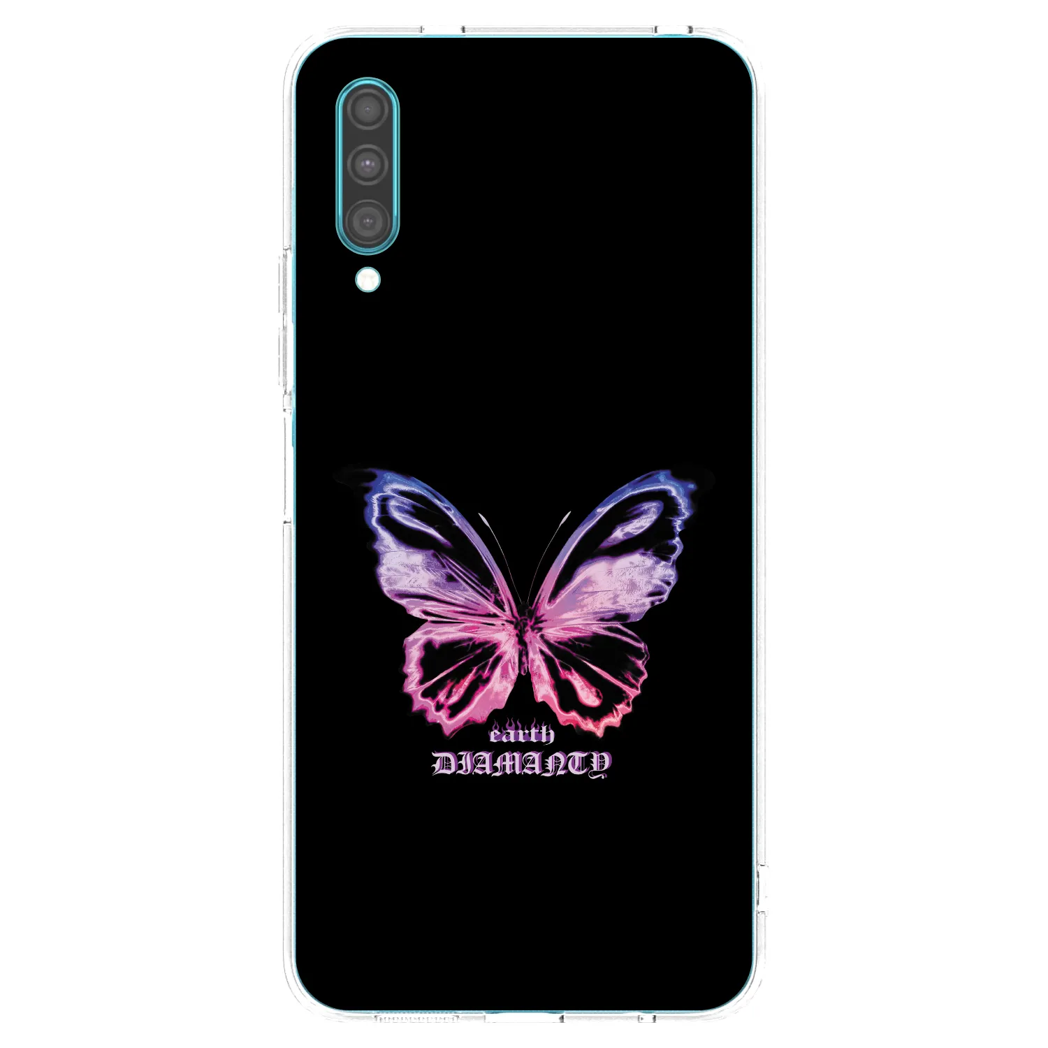Picasee silikonski prozorni ovitek za Samsung Galaxy A30s A307F - Diamanty Purple