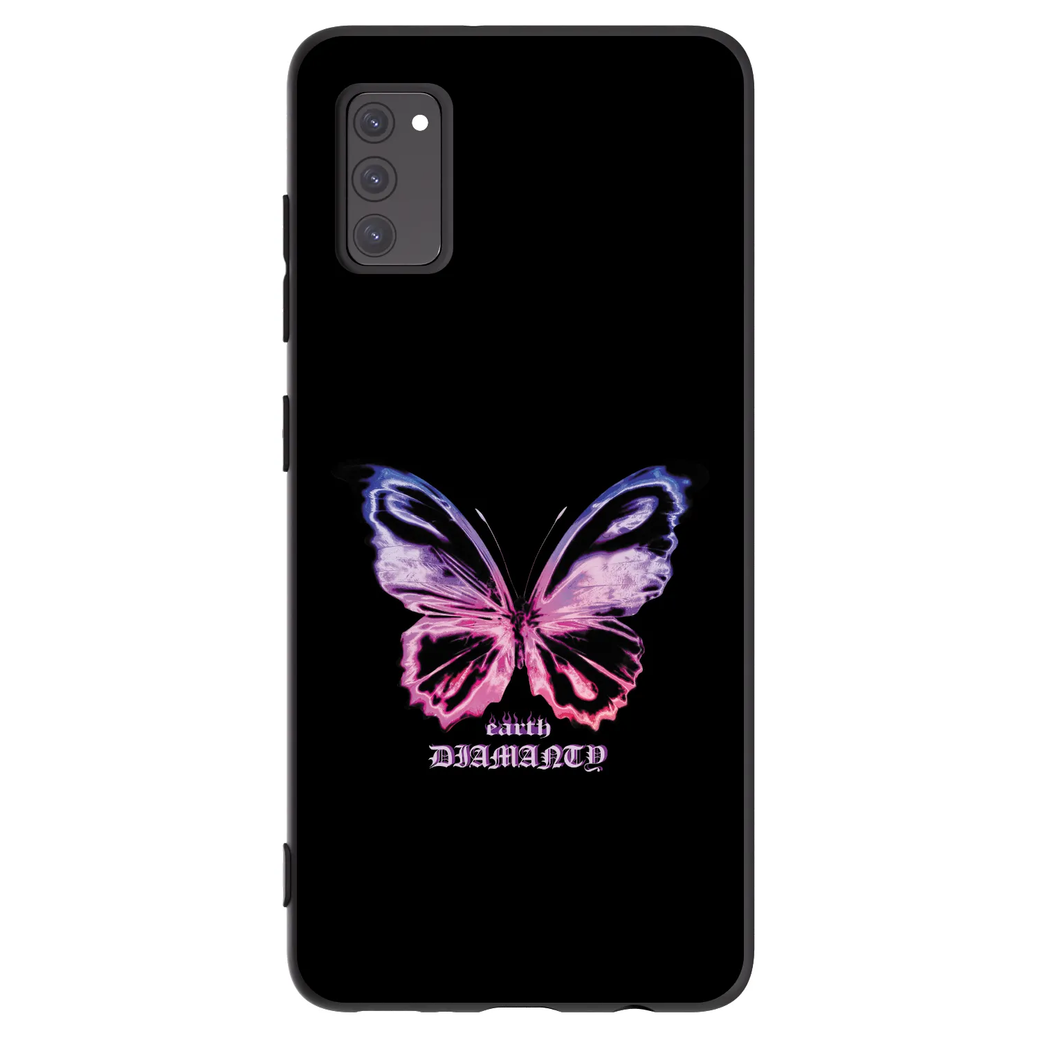 Picasee silikonski črni ovitek za Samsung Galaxy A41 A415F - Diamanty Purple