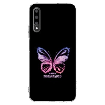 Picasee silikonski prozorni ovitek za Honor 9X Pro - Diamanty Purple