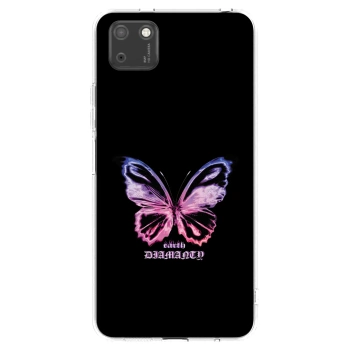 Picasee silikonski prozorni ovitek za Huawei Y5P - Diamanty Purple