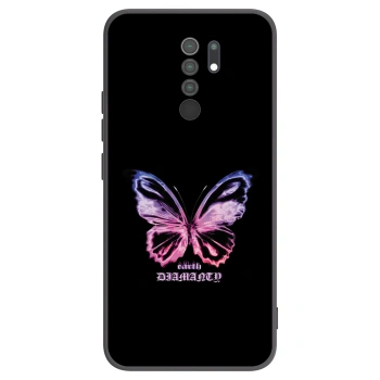 Picasee silikonski črni ovitek za Xiaomi Redmi 9 - Diamanty Purple