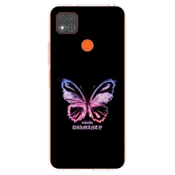 Picasee silikonski prozorni ovitek za Xiaomi Redmi 9C - Diamanty Purple