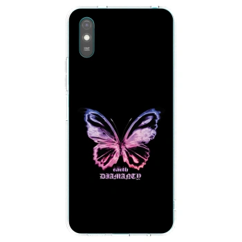 Picasee silikonski prozorni ovitek za Xiaomi Redmi 9A - Diamanty Purple
