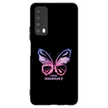 Picasee silikonski črni ovitek za Huawei P Smart 2021 - Diamanty Purple