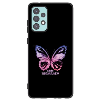 Picasee silikonski črni ovitek za Samsung Galaxy A72 A725F - Diamanty Purple