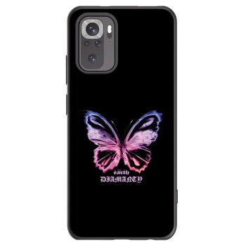 Picasee silikonski črni ovitek za Xiaomi Redmi Note 10S - Diamanty Purple