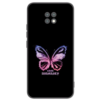 Picasee silikonski črni ovitek za Xiaomi Redmi Note 9T - Diamanty Purple