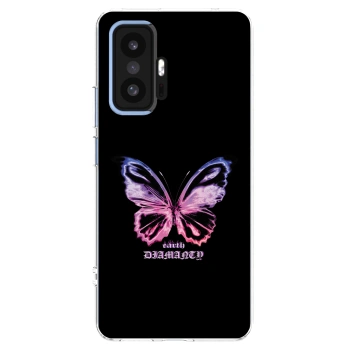Picasee silikonski prozorni ovitek za Xiaomi 11T - Diamanty Purple
