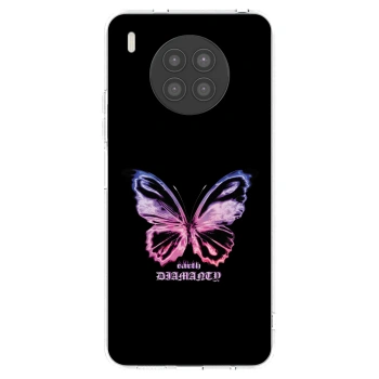 Picasee silikonski prozorni ovitek za Huawei Nova 8i - Diamanty Purple