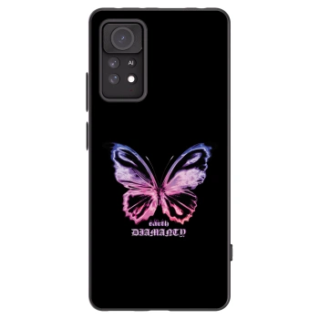 Picasee silikonski črni ovitek za Xiaomi Redmi Note 11 Pro - Diamanty Purple